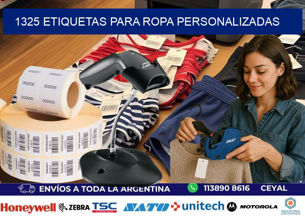 1325 Etiquetas para ropa personalizadas