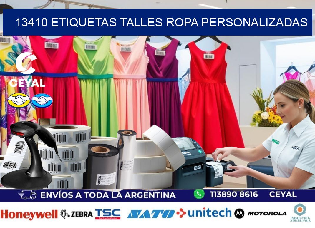 13410 ETIQUETAS TALLES ROPA PERSONALIZADAS