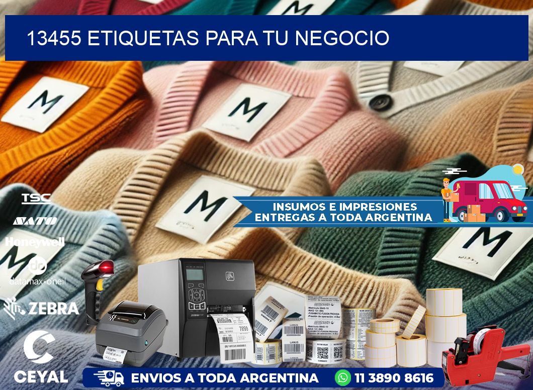 13455 etiquetas para tu negocio