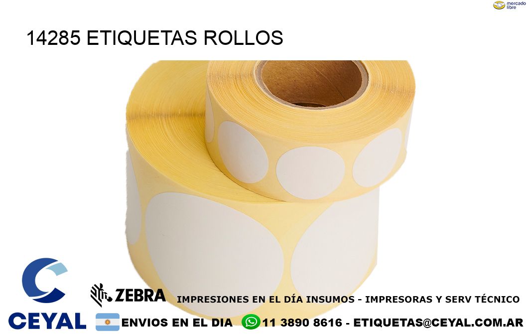 14285 Etiquetas rollos