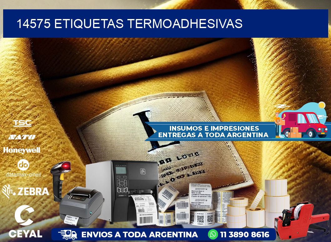 14575 etiquetas termoadhesivas