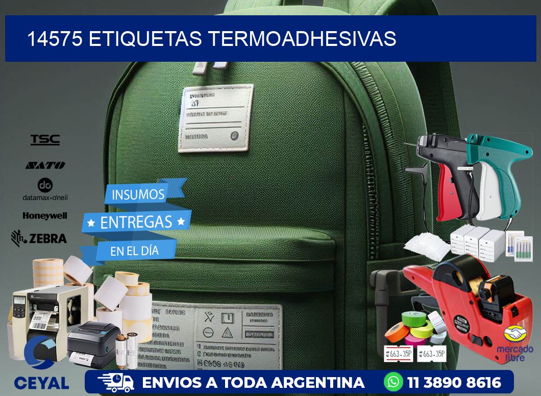 14575 etiquetas termoadhesivas