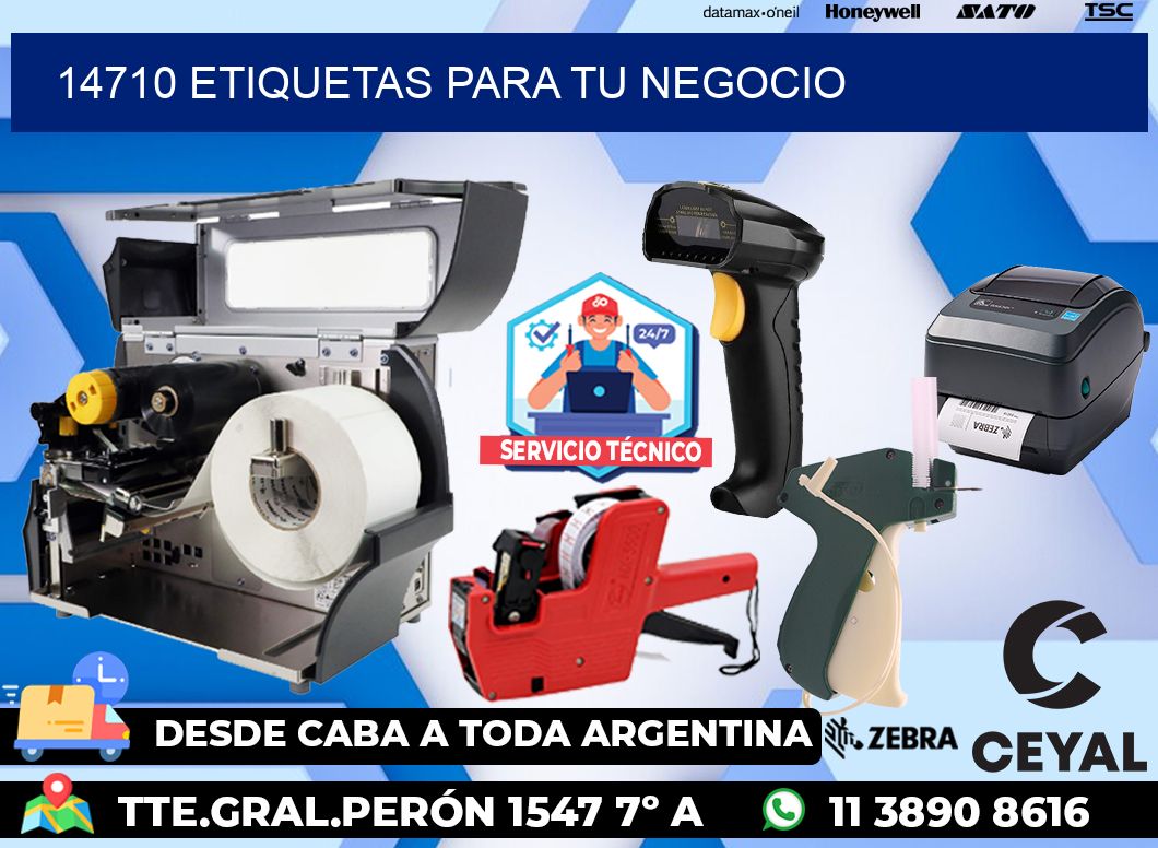 14710 etiquetas para tu negocio