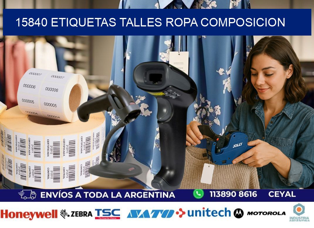 15840 ETIQUETAS TALLES ROPA COMPOSICION