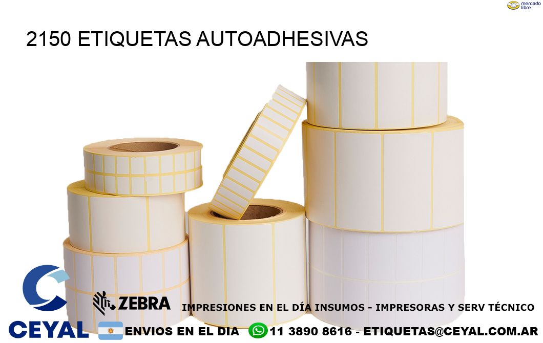 2150 etiquetas autoadhesivas