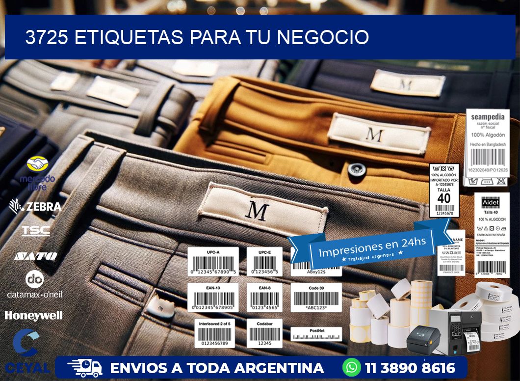 3725 etiquetas para tu negocio