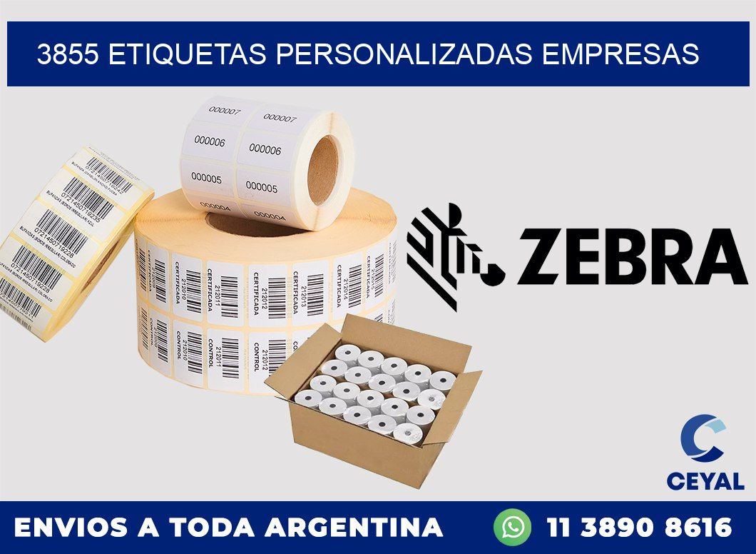 3855 Etiquetas personalizadas empresas