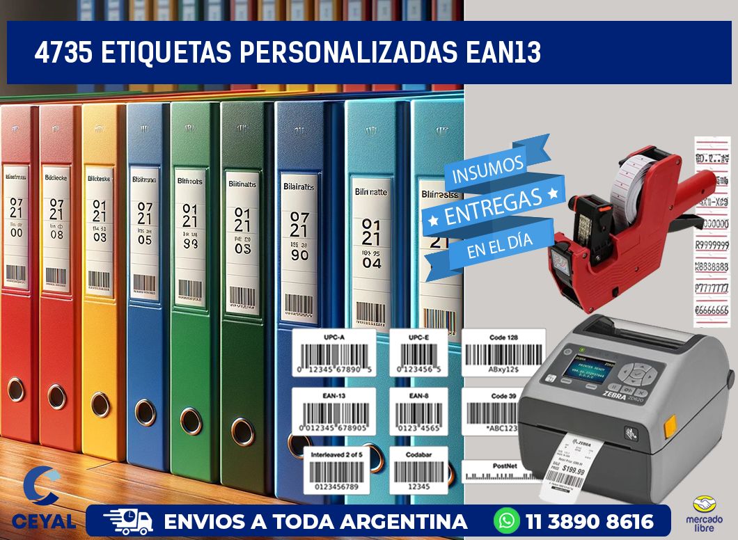 4735 Etiquetas personalizadas ean13