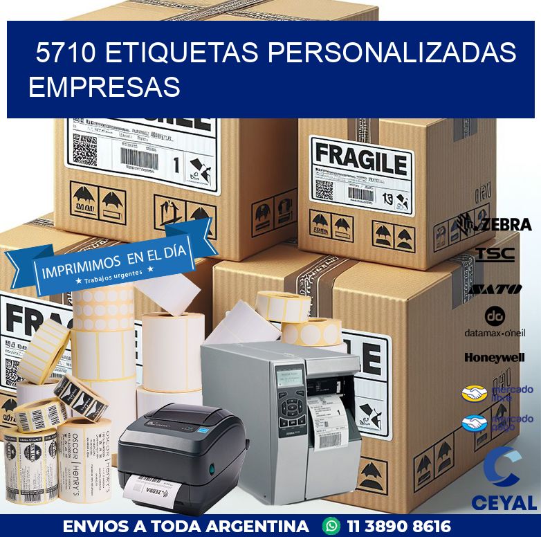 5710 Etiquetas personalizadas empresas