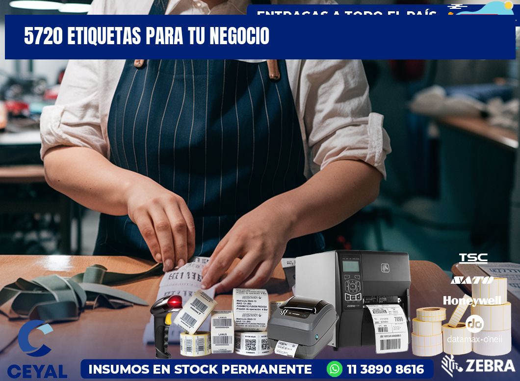 5720 etiquetas para tu negocio