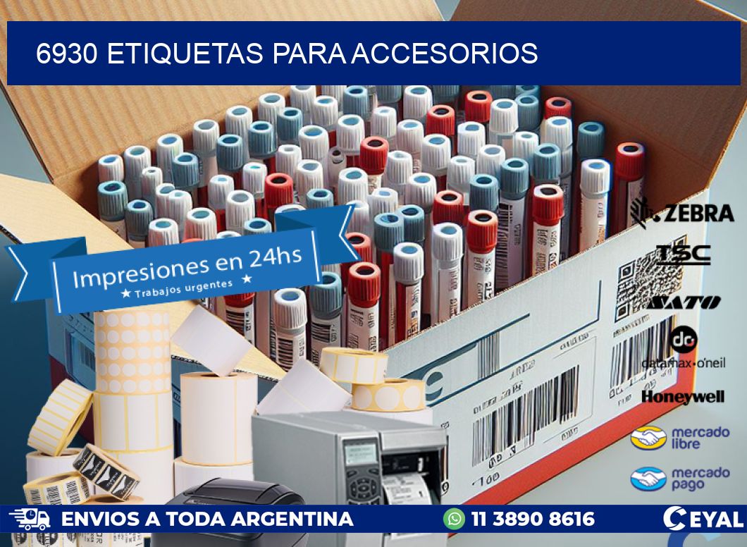 6930 Etiquetas para accesorios