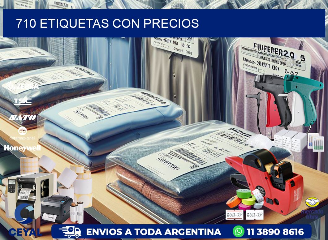 710 etiquetas con precios