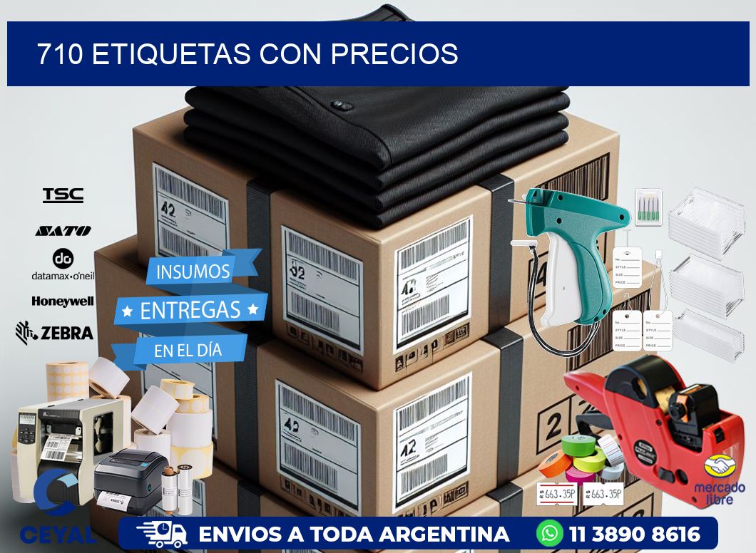 710 etiquetas con precios
