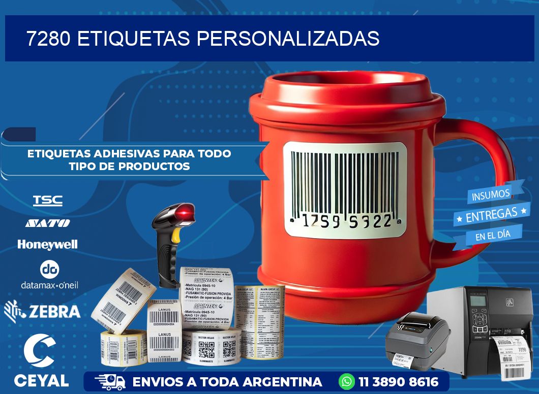 7280 Etiquetas personalizadas