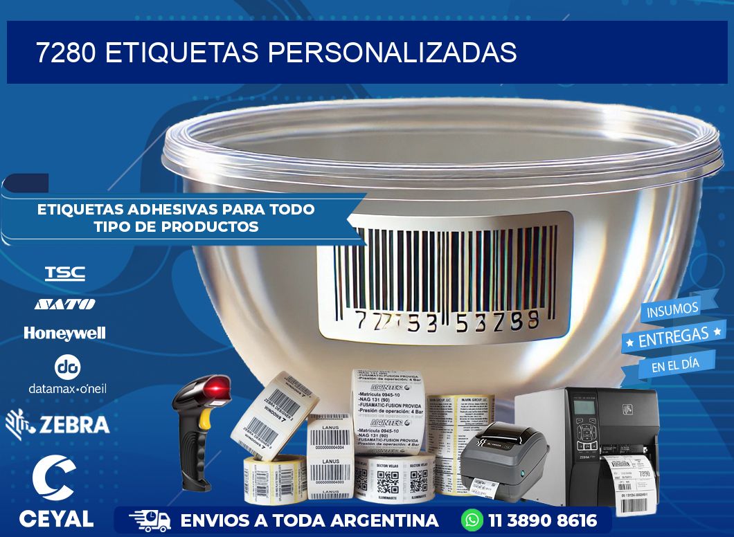 7280 Etiquetas personalizadas