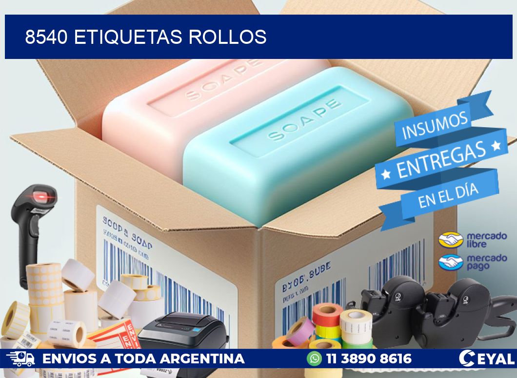 8540 etiquetas rollos