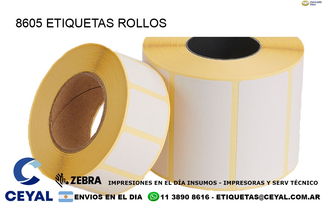 8605 Etiquetas rollos