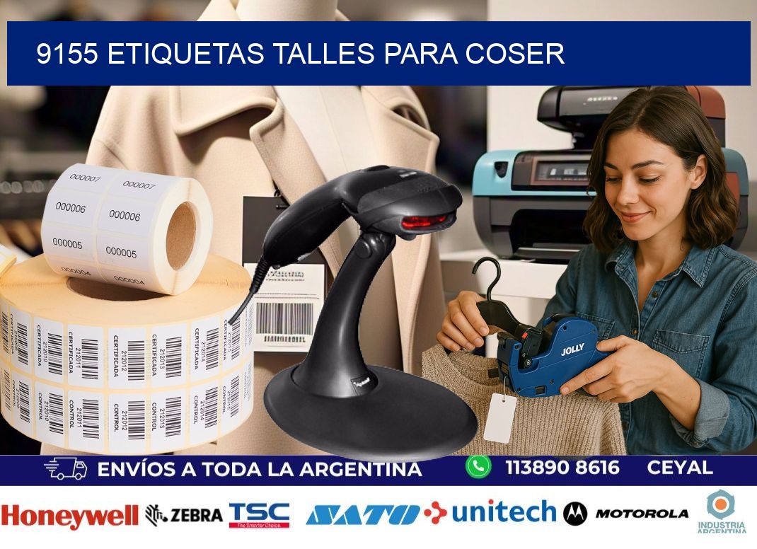 9155 ETIQUETAS TALLES PARA COSER