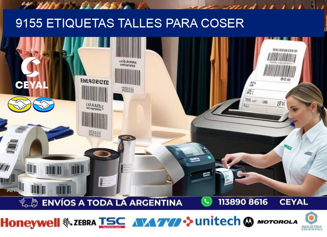 9155 ETIQUETAS TALLES PARA COSER