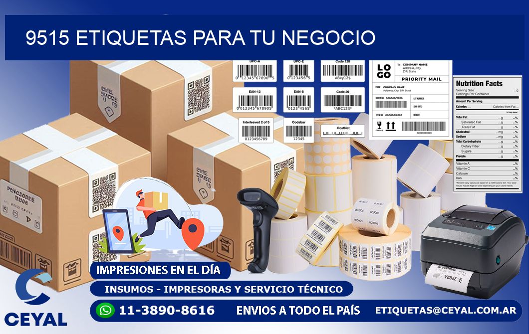 9515 etiquetas para tu negocio