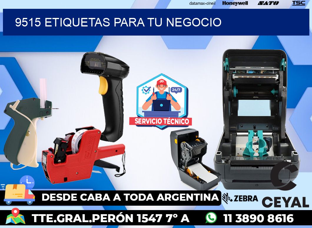 9515 etiquetas para tu negocio