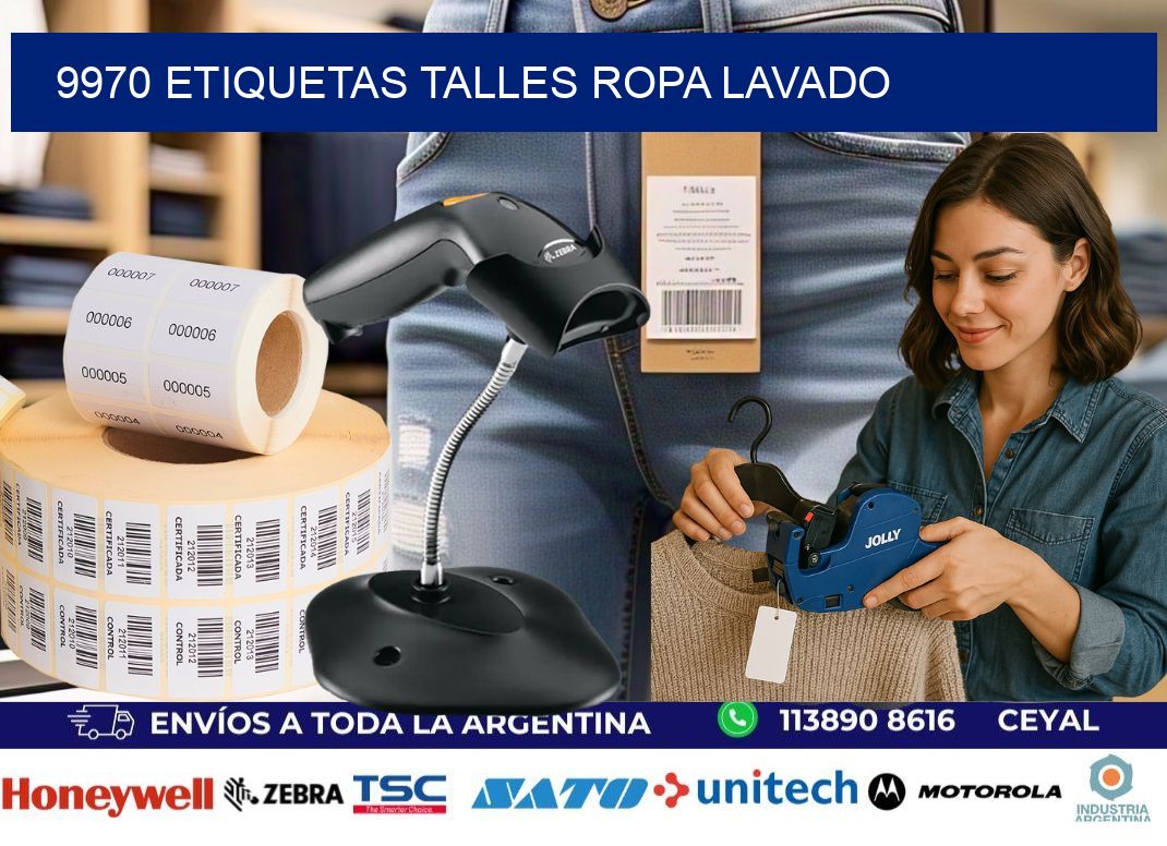 9970 ETIQUETAS TALLES ROPA LAVADO