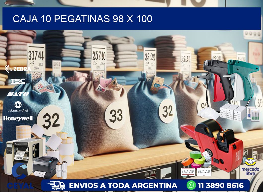 CAJA 10 PEGATINAS 98 x 100