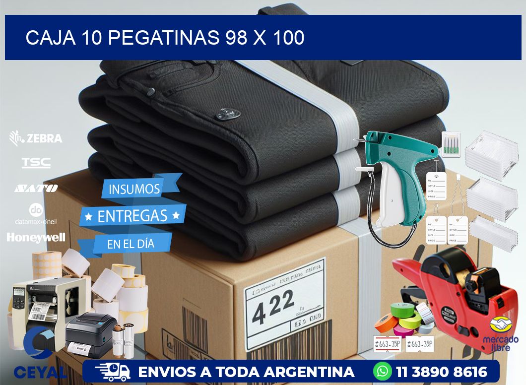 CAJA 10 PEGATINAS 98 x 100