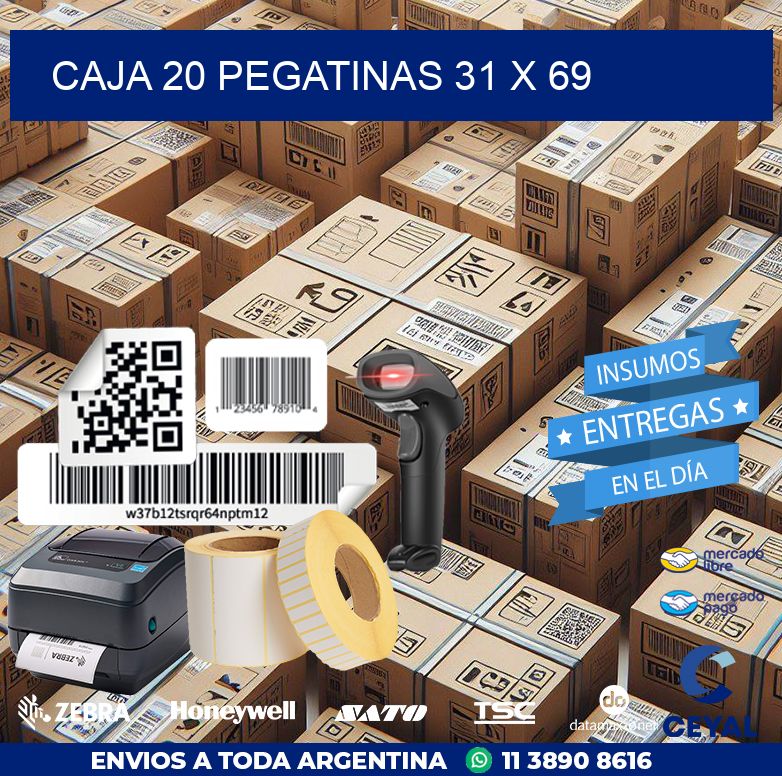 CAJA 20 PEGATINAS 31 x 69