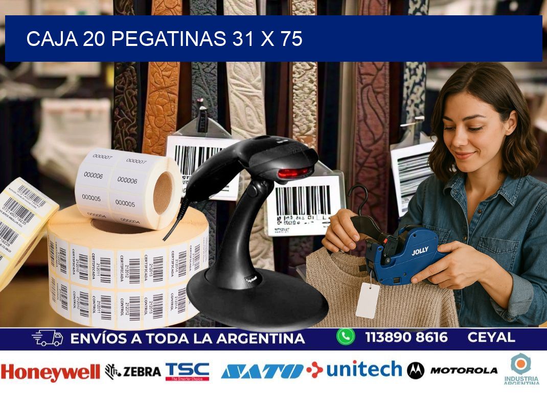 CAJA 20 PEGATINAS 31 x 75
