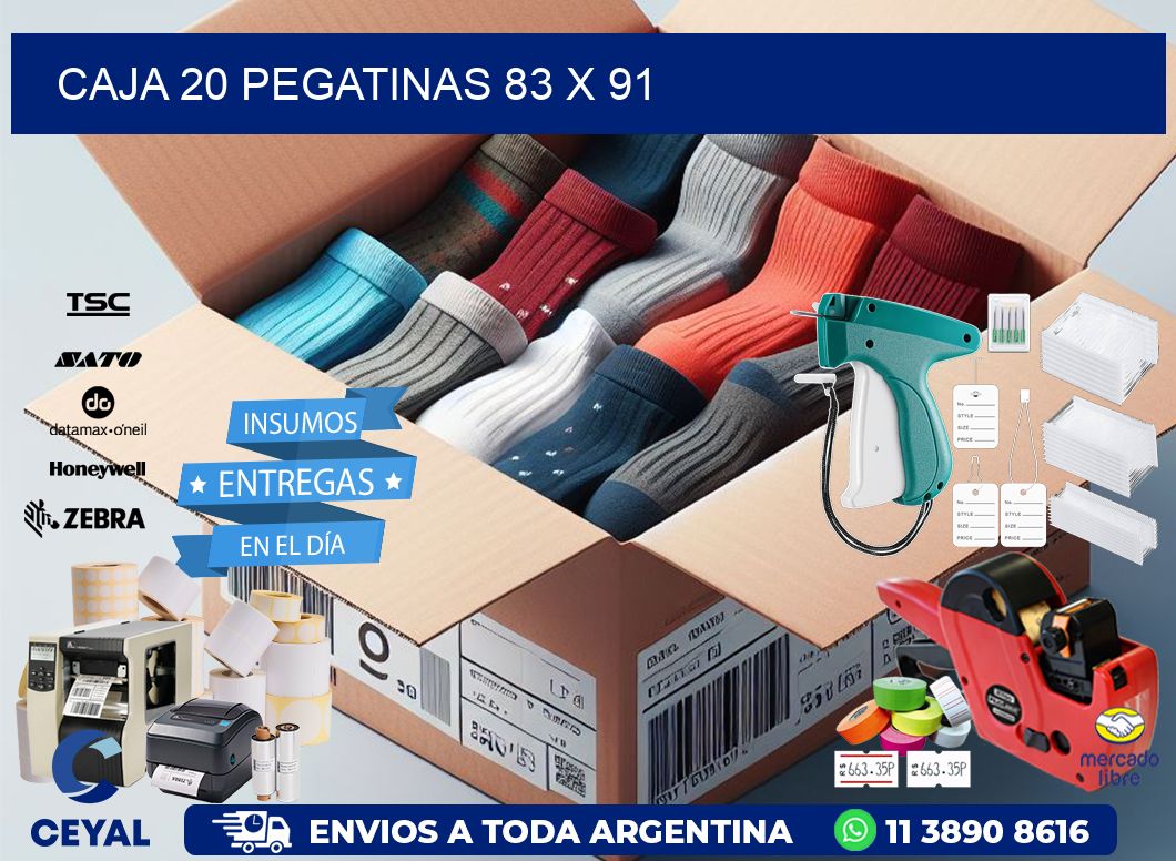 CAJA 20 PEGATINAS 83 x 91