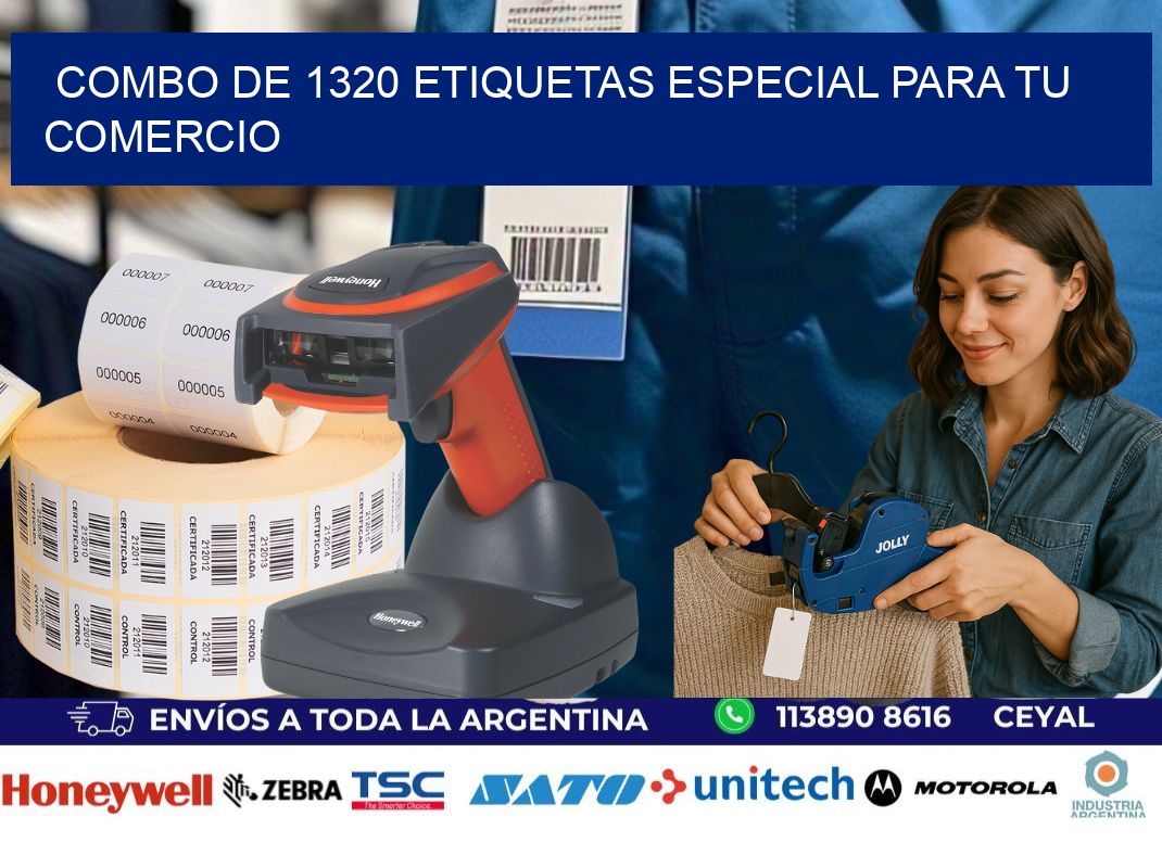 Combo de 1320 etiquetas especial para tu comercio