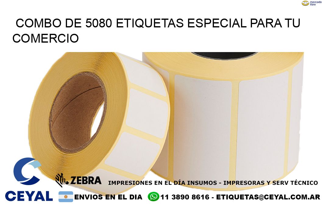 Combo de 5080 etiquetas especial para tu comercio
