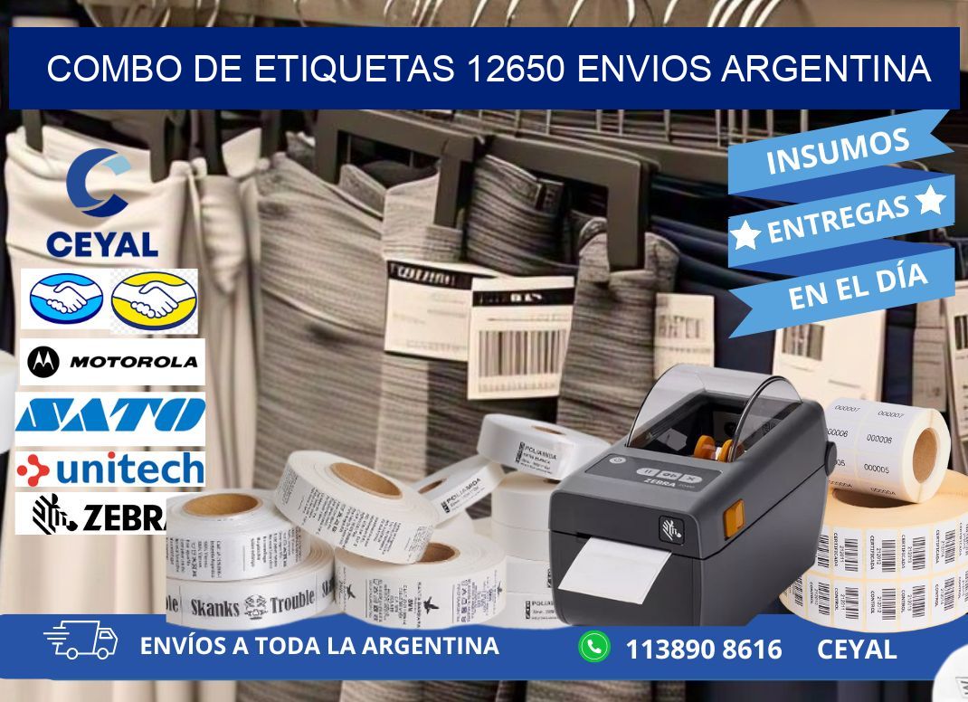 Combo de etiquetas 12650 ENVIOS ARGENTINA