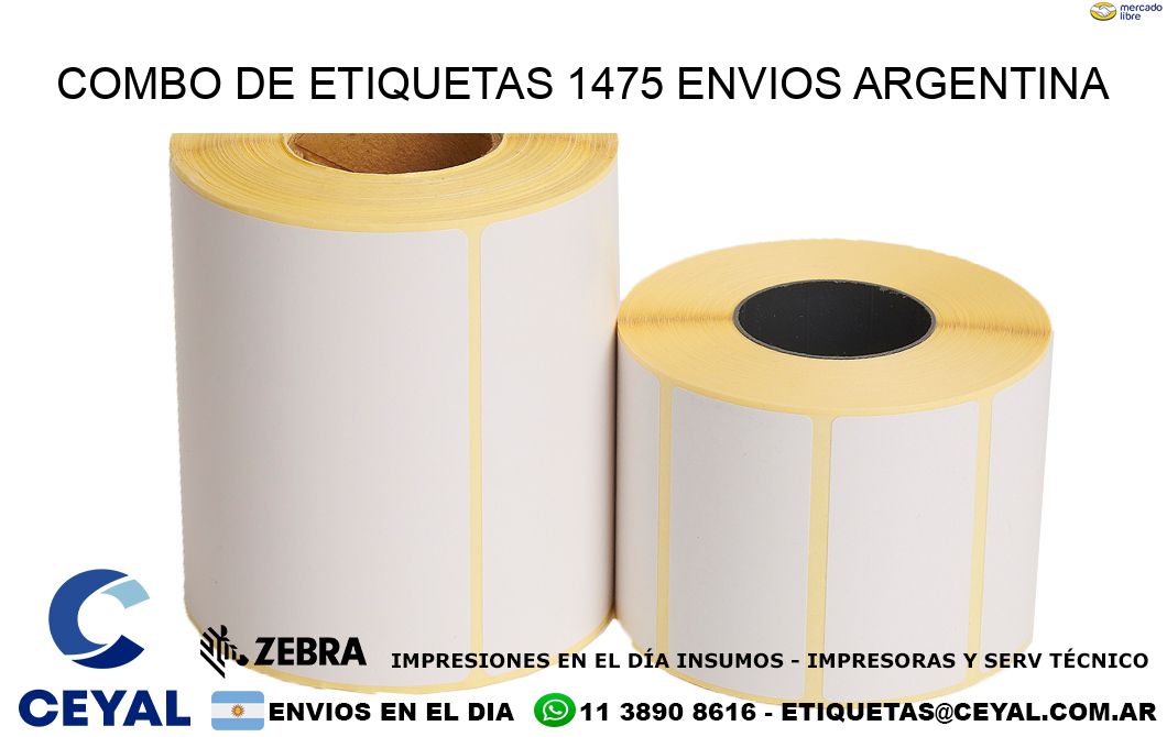 Combo de etiquetas 1475 ENVIOS ARGENTINA