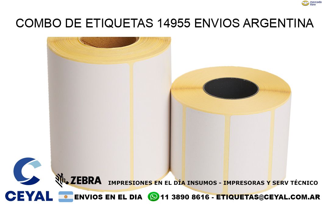 Combo de etiquetas 14955 ENVIOS ARGENTINA