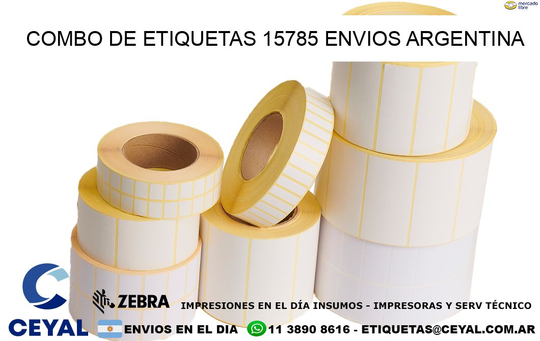 Combo de etiquetas 15785 ENVIOS ARGENTINA