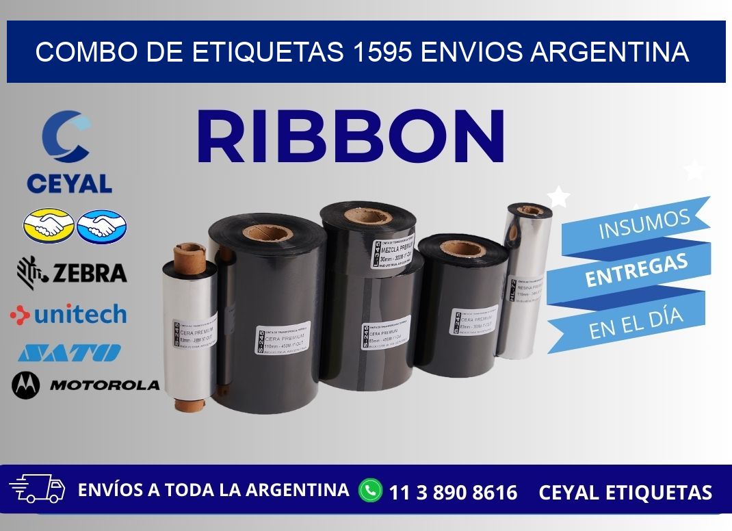 Combo de etiquetas 1595 ENVIOS ARGENTINA
