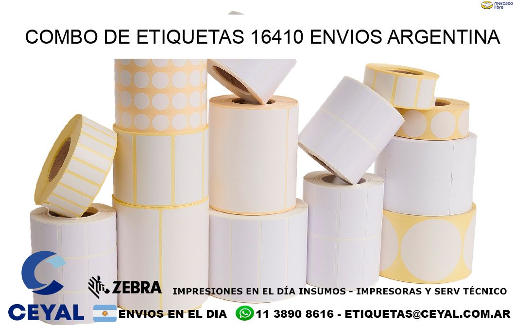 Combo de etiquetas 16410 ENVIOS ARGENTINA