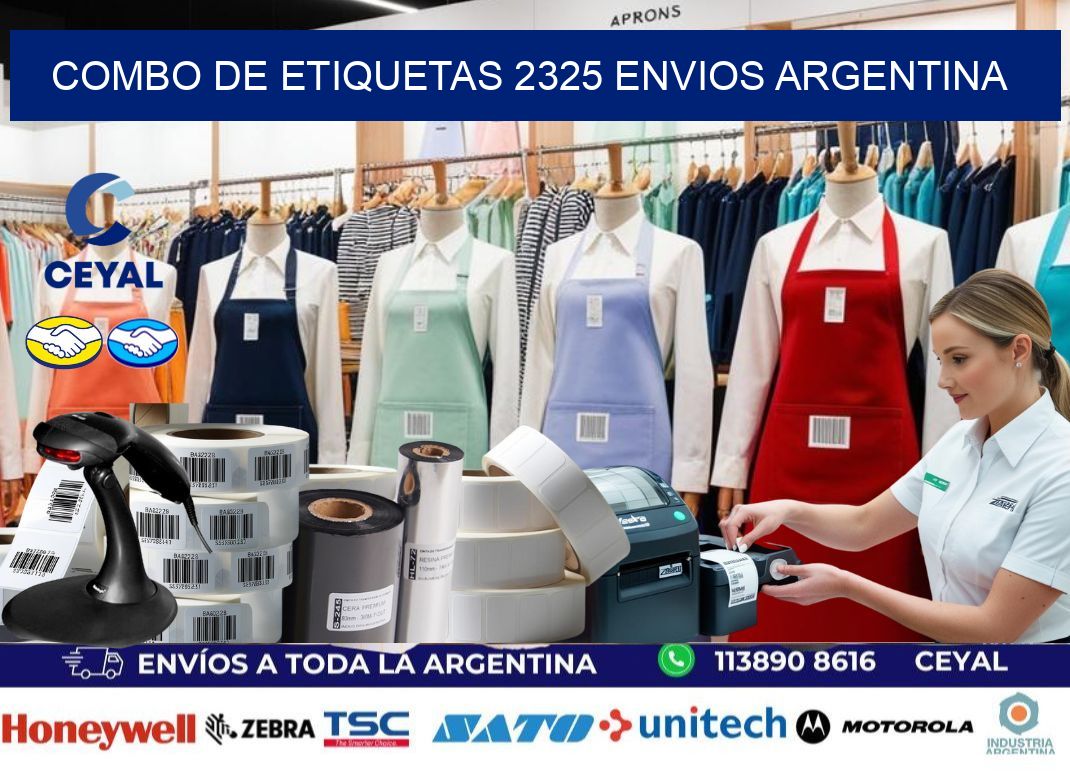 Combo de etiquetas 2325 ENVIOS ARGENTINA