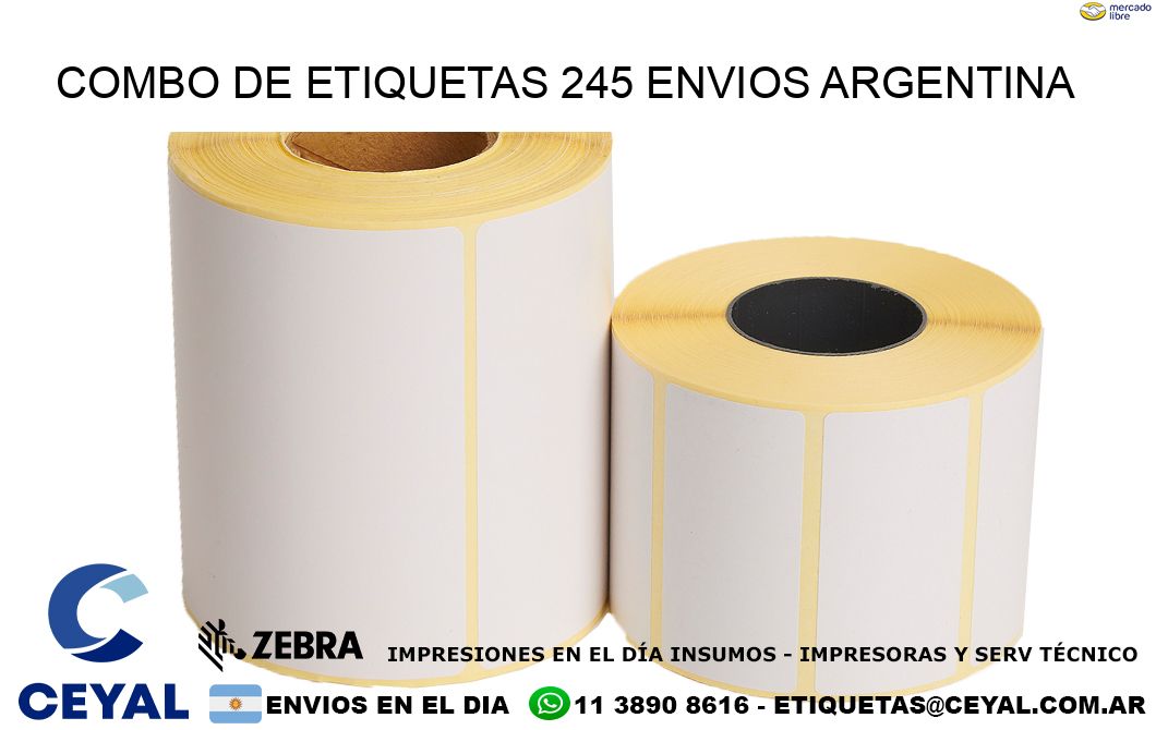 Combo de etiquetas 245 ENVIOS ARGENTINA