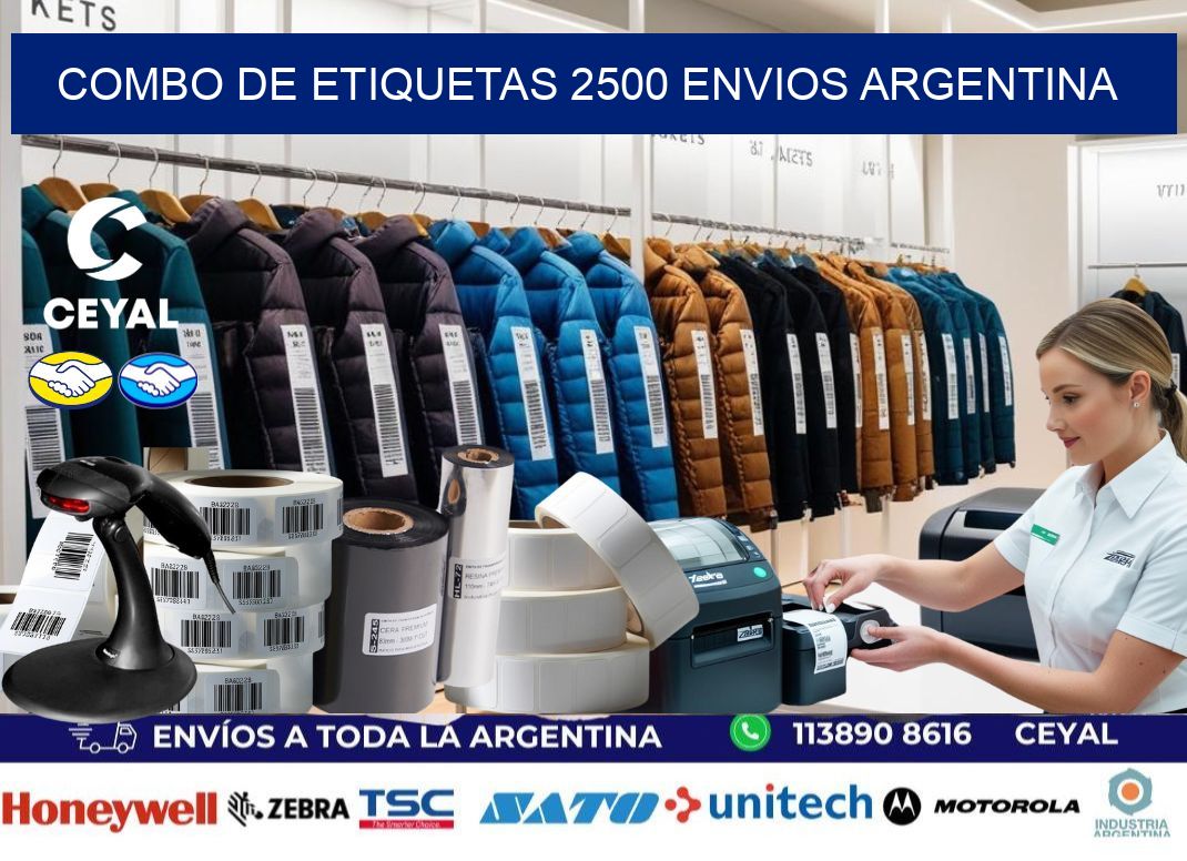 Combo de etiquetas 2500 ENVIOS ARGENTINA