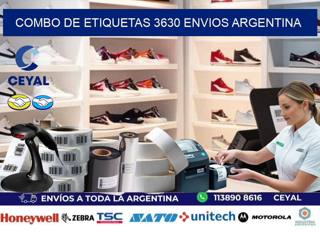 Combo de etiquetas 3630 ENVIOS ARGENTINA
