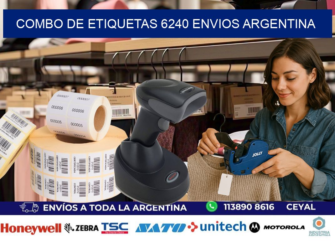 Combo de etiquetas 6240 ENVIOS ARGENTINA