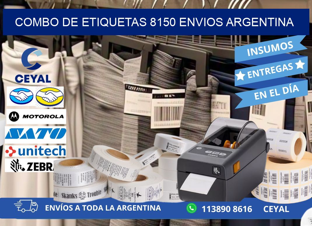 Combo de etiquetas 8150 ENVIOS ARGENTINA
