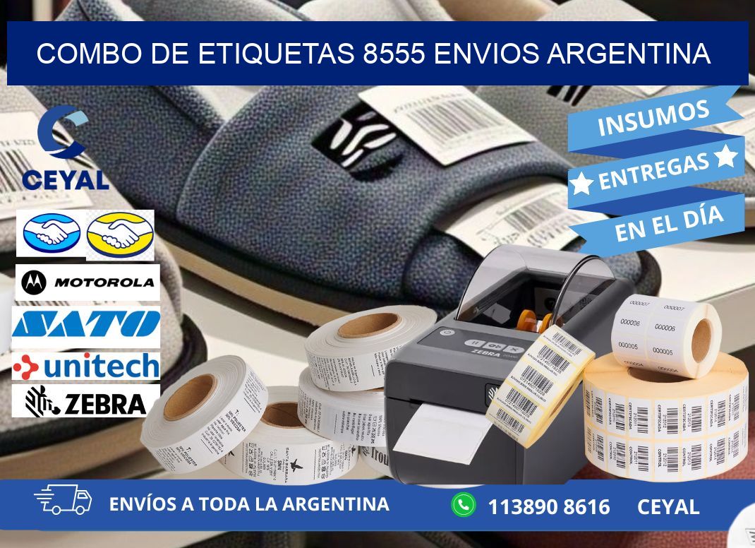 Combo de etiquetas 8555 ENVIOS ARGENTINA
