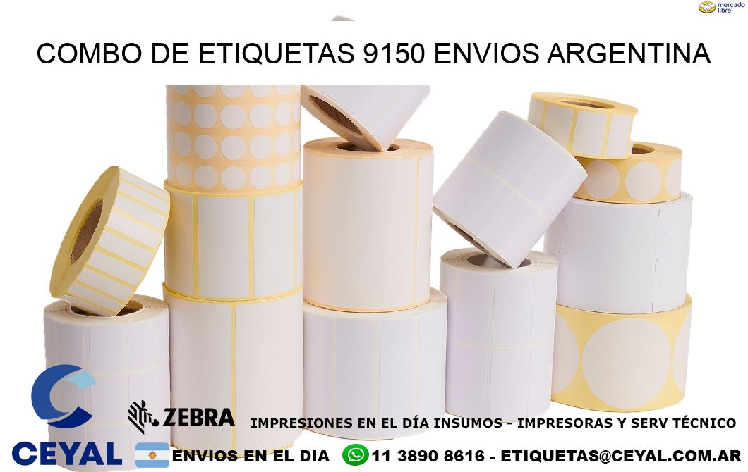Combo de etiquetas 9150 ENVIOS ARGENTINA