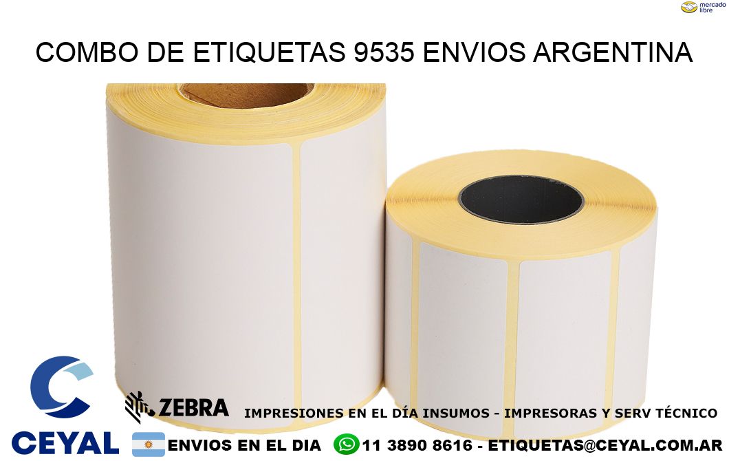 Combo de etiquetas 9535 ENVIOS ARGENTINA