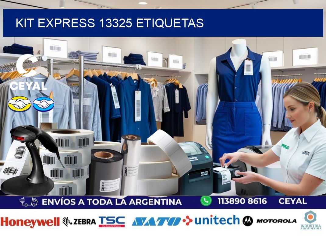 Kit express 13325 etiquetas