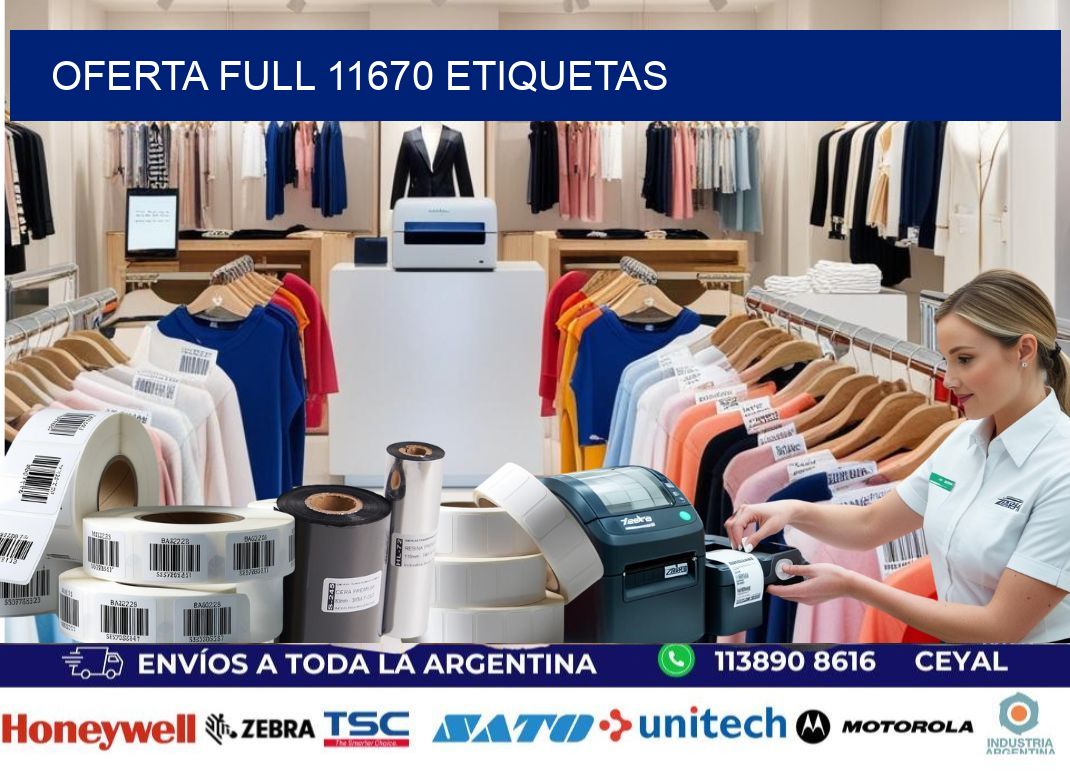 Oferta full 11670 etiquetas